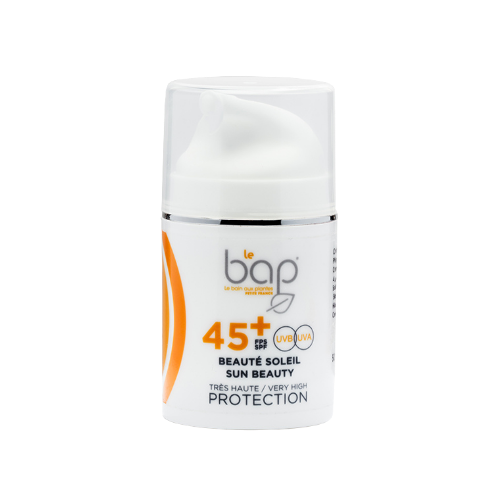 Cream and Sun Protection SPF 45 